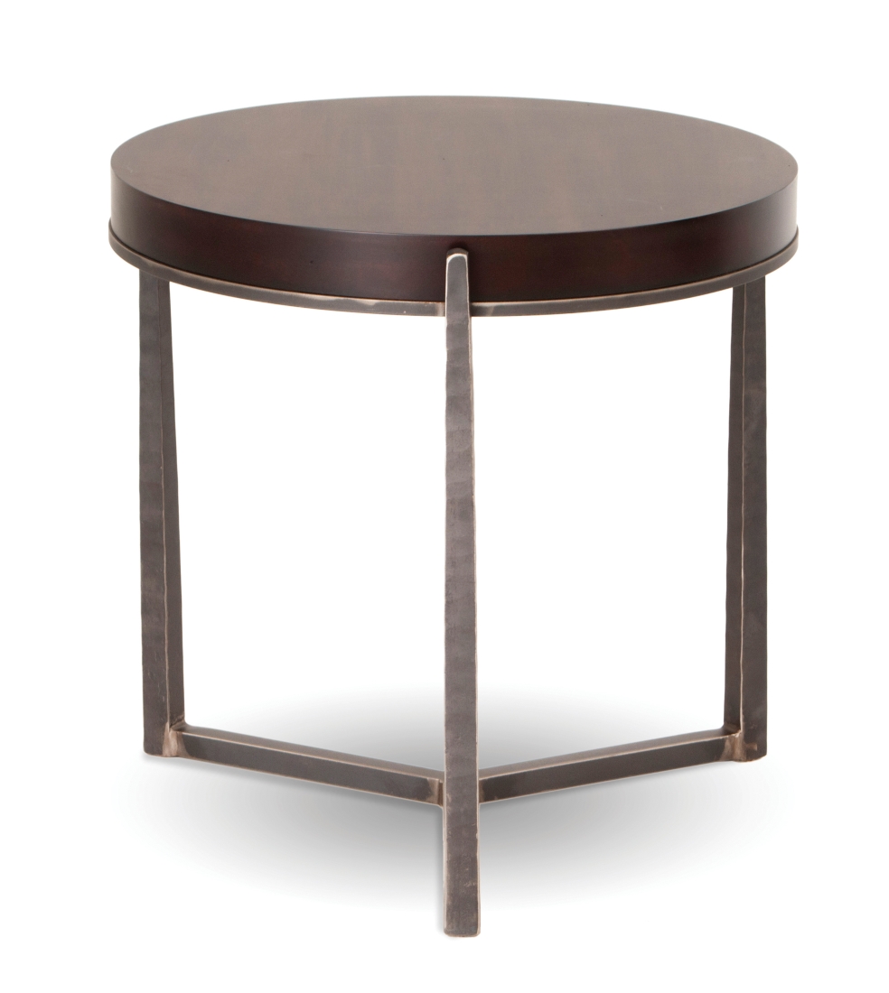 Clemmons Round Wood Top Side Table Charleston Forge