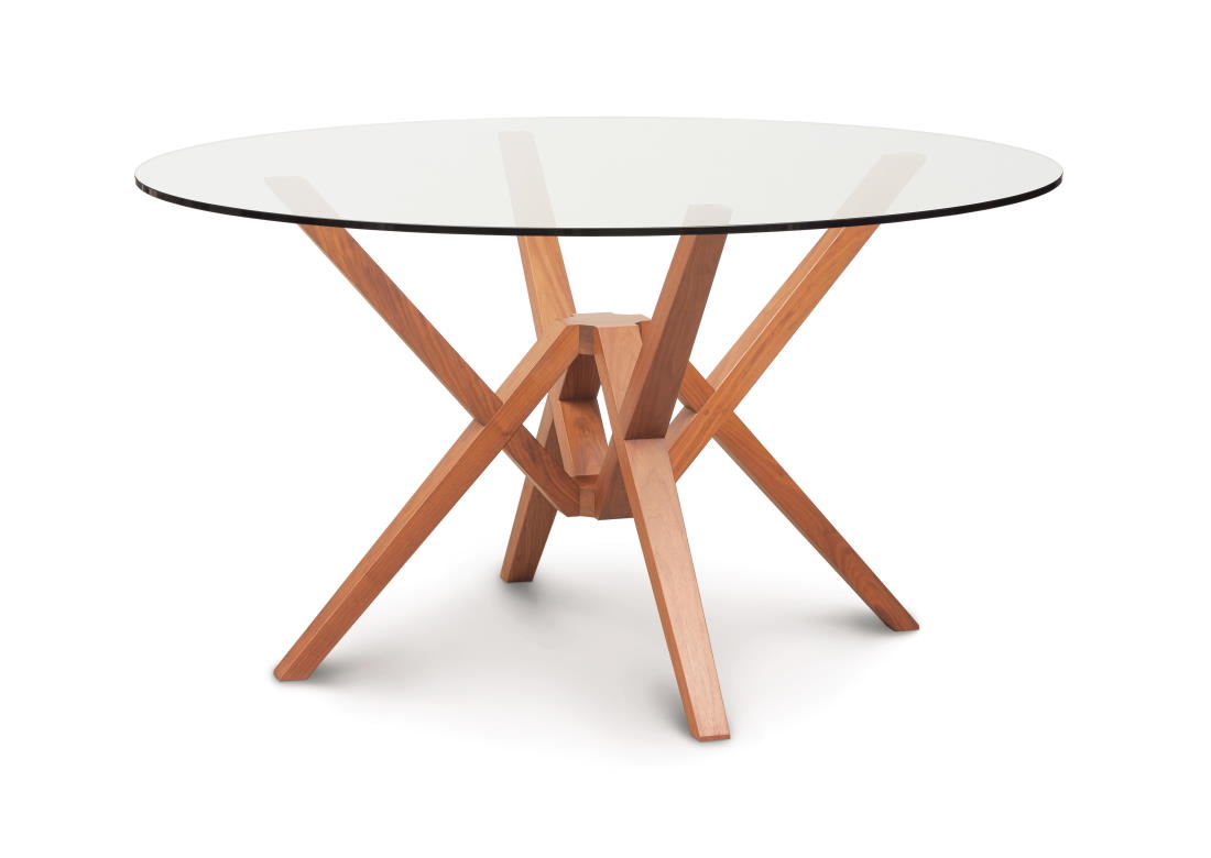 Exeter Glass Top Round Table, image size:1100x780