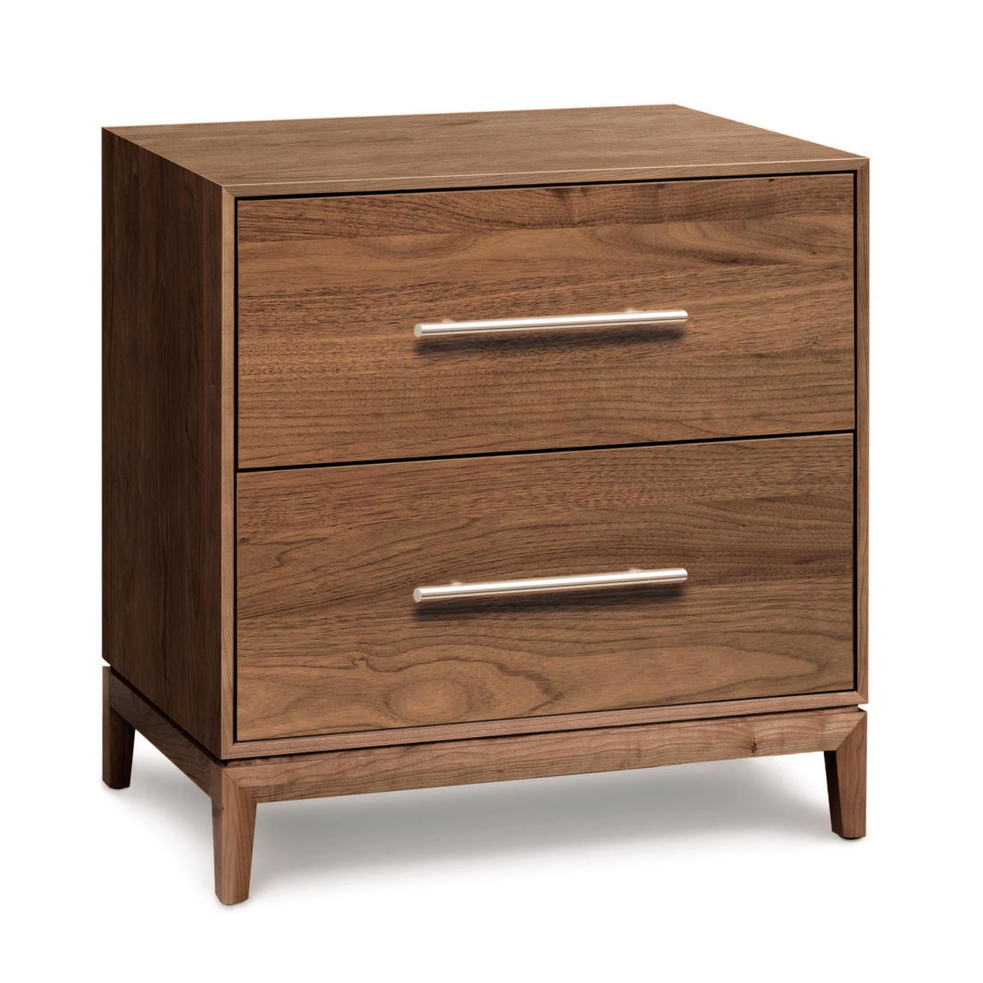 Tall walnut outlet nightstand