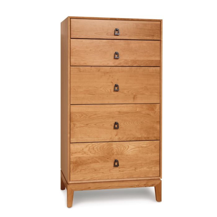 Mansfield 5-Drawer Narrow Cherry Dresser