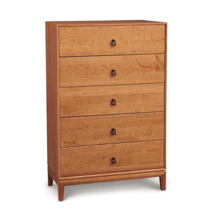 Mansfield 5-Drawer Wide Cherry Dresser