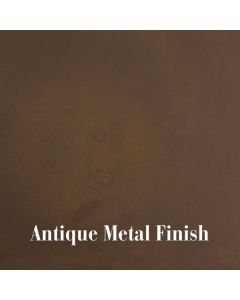 Antique metal finish for American-made furniture at The Stated Home