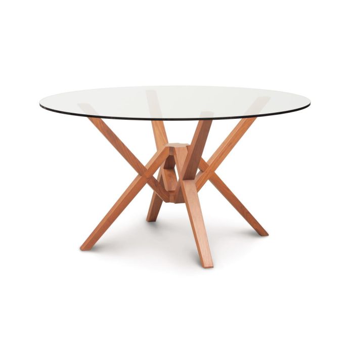 Exeter Glass Top Round Table