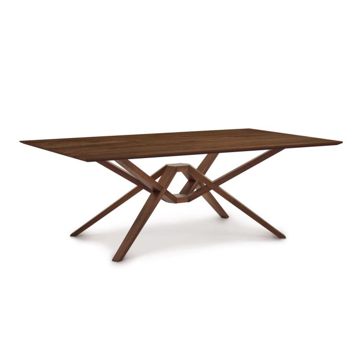 Exeter Rectangle Table, Extension or Fixed Top