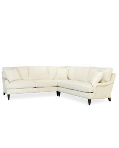 Savannah L Sectional without Casters with Tack Nailhead Trim, available at The Stated Home