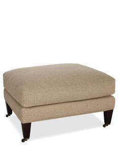 Savannah Ottoman with Casters without Tack Nailhead Trim, available at The Stated Home