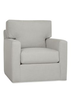 American-made Newport swivel chair, available at The Stated Home