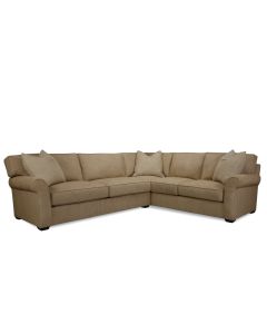 Nantucket L Sectional Sofa with Custom Contrast Pillows, available at The Stated Home