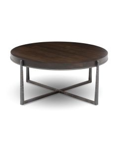 American-made Clemmons Round Cocktail Table, available at The Stated Home