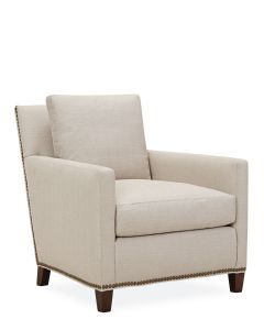 St. Paul Chair with optional nailhead trim, available at The Stated Home