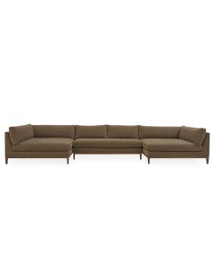 Palm Springs Double Width Two Chaise Sectional Sofa in Custom Fabric, available at The Stated Home