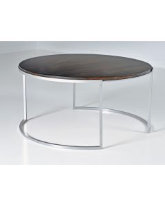 American-made Tabor Round Cocktail Table, available at The Stated Home