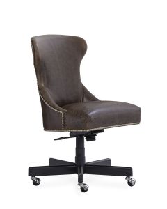 Towson desk chair in leather, available from The Stated Home