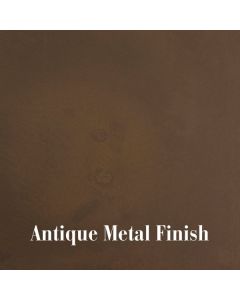 Antique metal finish for American-made furniture at The Stated Home