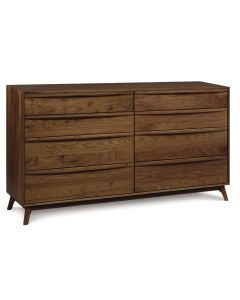 American-made Catalina Eight Drawer Long Walnut Dresser, available at The Stated Home