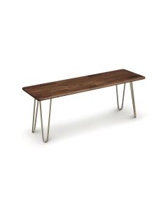 American furniture Copeland Essentials bench hairpin legs walnut cherry