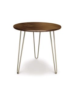 American furniture Copeland Essentials round side table hairpin legs walnut or cherry