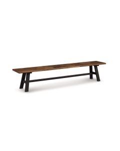 American furniture Copeland Farmhouse walnut and ash bench available at The Stated Home