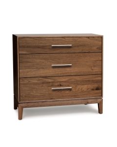 American furniture Copeland Mansfield 3- Drawer Nightstand / Dresser in walnut