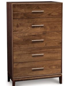 American furniture Copeland Mansfield 5-Drawer Wide Walnut Dresser