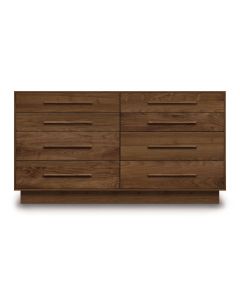 American-made Moduluxe 8-Drawer Long Dresser in walnut, available at The Stated Home