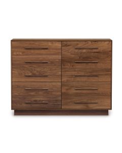 American-made Moduluxe 10-Drawer Long Dresser, available in walnut at The Stated Home