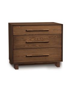 American furniture Copeland Sloane three drawer walnut nightstand/dresser