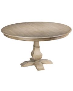 American-made Harper Round Dining Table with Leaves, available at The Stated Home