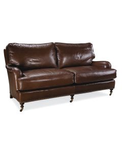 Providence Loveseat in Leather, available at The Stated Home
