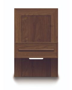 American-made Moduluxe Integrated Walnut Nightstand, available at The Stated Home