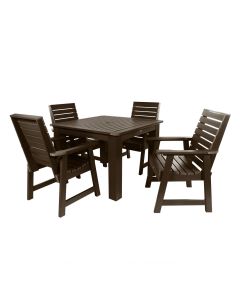 American-made Wilkes Outdoor 5-piece Dining Set, available at The Stated Home