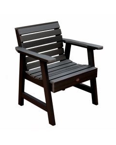American-made Wilkes Garden Chair in Black, available at The Stated Home